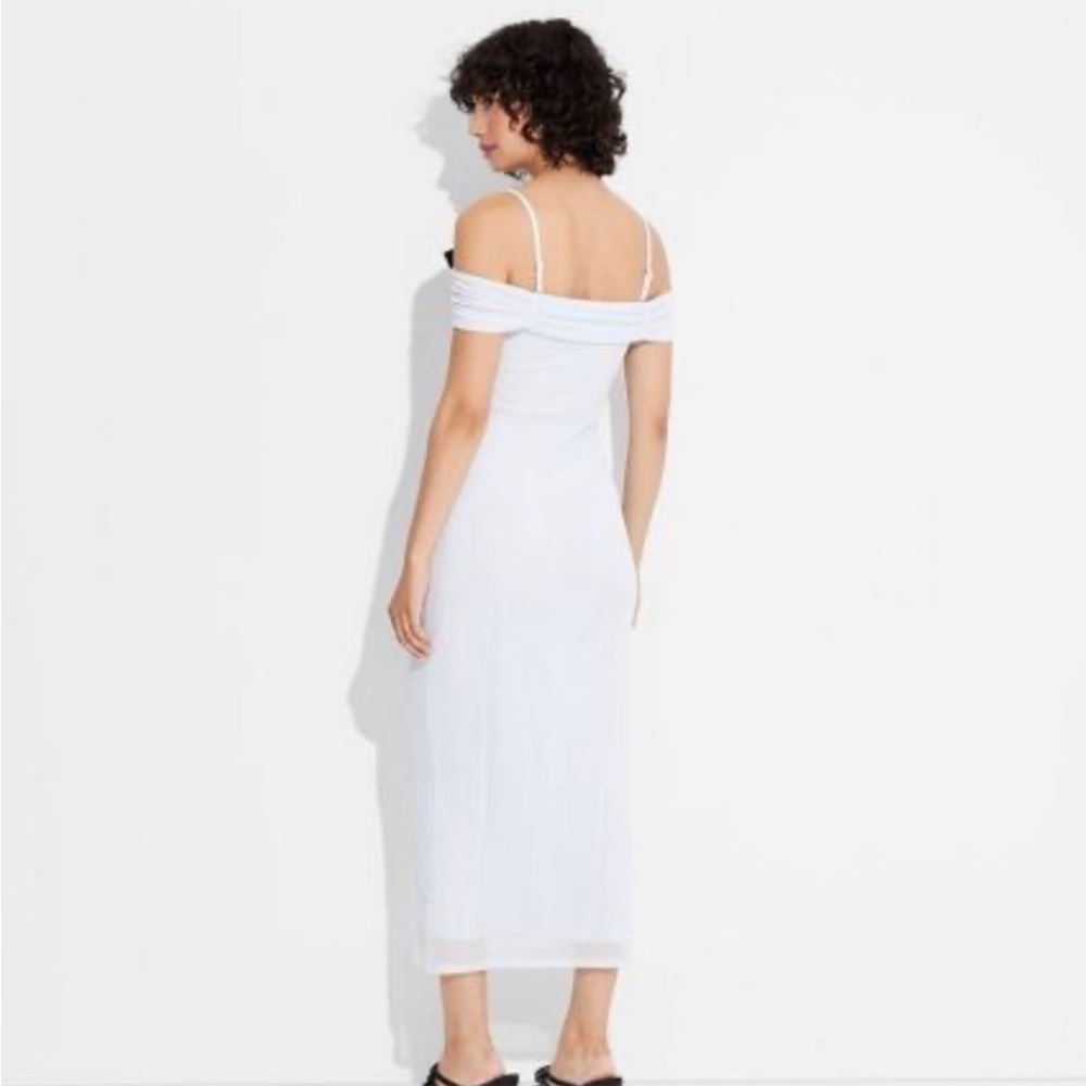 Women's Bow Mesh Midi Bodycon Dress - Wild Fable - Picture 2 of 3